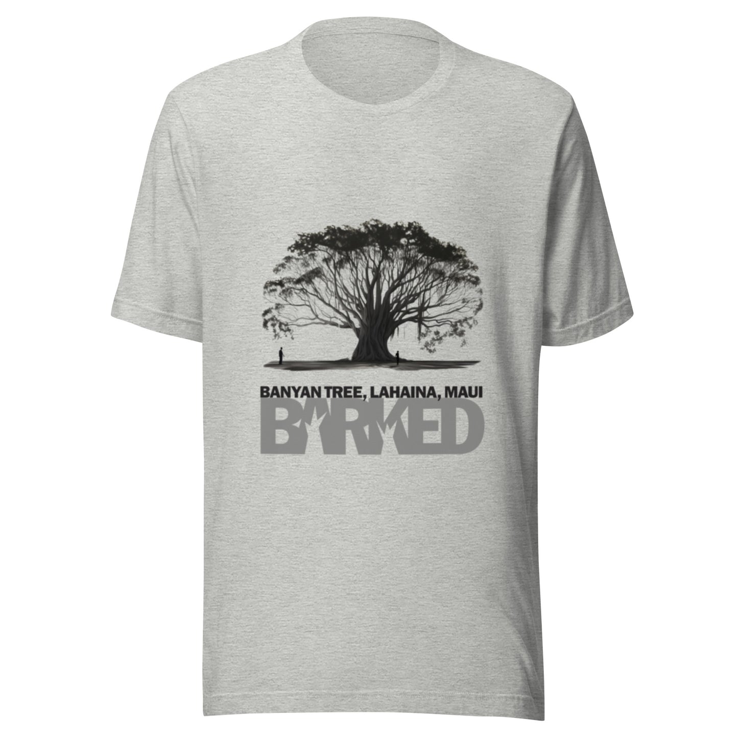 T-Shirt—Barked Maui Banyan Tree Memorial 2—Hawaii