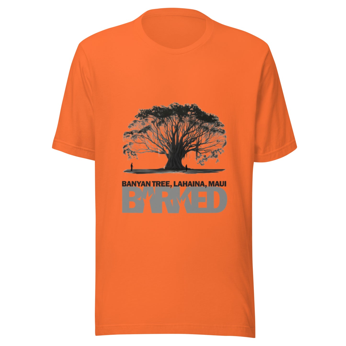 T-Shirt—Barked Maui Banyan Tree Memorial 2—Hawaii